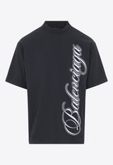 Cursive Logo Print T-shirt