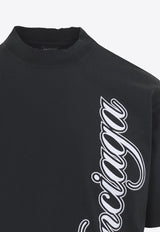 Cursive Logo Print T-shirt
