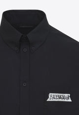 Masking Tape Logo Long-Sleeved Shirt