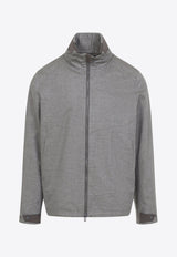 Laminated Zip-Up Jacket