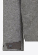 Laminated Zip-Up Jacket