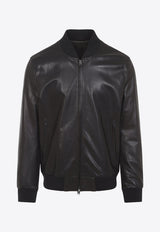 Leather Bomber Jacket