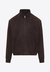 Suede Bomber Jacket