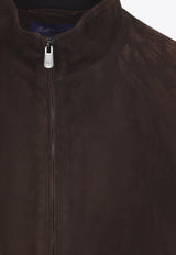 Suede Bomber Jacket