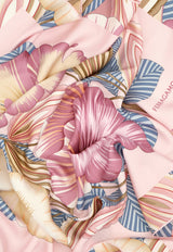Ferragamo Brezza Print Silk Scarf Pink 310227 FO BREZZA 789959 PINK PATTERNED BRIGHT