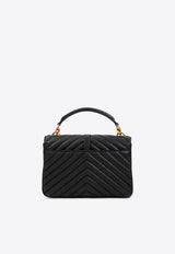 College Matelassé Leather Shoulder Bag