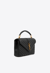 College Matelassé Leather Shoulder Bag