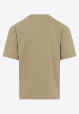 Crewneck T-shirt with Logo-Label