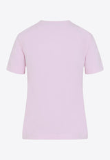 Crewneck T-shirt with Logo-Label