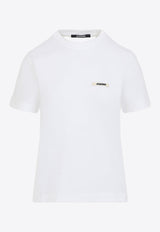 Crewneck T-shirt with Logo-Label