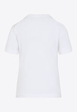 Crewneck T-shirt with Logo-Label