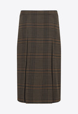 Prince of Wales Midi Skirt