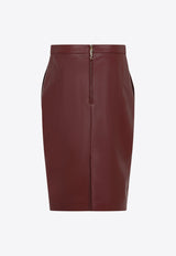 Nappa Leather Pencil Skirt
