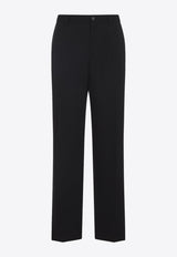 Tailored Pants with Satin-Stripe