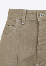 The Ovalo Jeans with Embroidered-Monogram
