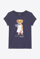 Polo Ralph Lauren Kids Girls Polo Bear Print T-shirt Blue 312965226001CO/Q_POLOR-BH