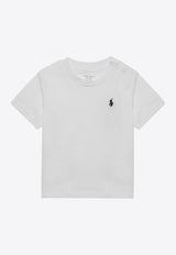 Polo Ralph Lauren Kids Babies Logo Embroidered T-shirt White 320832904033CO/Q_POLOR-WHT