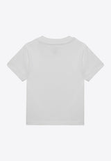 Polo Ralph Lauren Kids Babies Logo Embroidered T-shirt White 320832904033CO/Q_POLOR-WHT