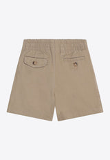 Polo Ralph Lauren Kids Babies Logo Embroidered Bermuda Shorts Beige 320855350002CO/Q_POLOR-KH