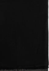 Ferragamo Monogram Wool-Blend Scarf Black 321226 ST NET GAN 789415 BLACK