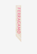 Ferragamo Floral Bloom Print Silk Mini Bandeau Multicolor 321242 MB GAIA 789922 CREAM TAN