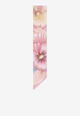 Ferragamo Brezza Print Silk Floral Bandeau Scarf Pink 321247 MB BREZZA 789964 PINK PATTERNED LIGHT/ PASTEL