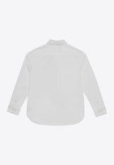 Polo Ralph Lauren Kids Boys Long-Sleeved Logo Shirt White 322819238001CO/Q_POLOR-WHT