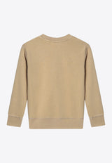 Polo Ralph Lauren Kids Boys Logo Embroidered Sweatshirt Beige 322958154CO/Q_POLOR-CB