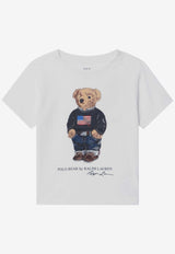 Polo Ralph Lauren Kids Boys Polo Bear Print T-shirt White 322P00508001CO/S_POLOR-WB