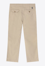 Polo Ralph Lauren Kids Boys Straight Chino Pants Beige 323855803CO/Q_POLOR-CK