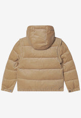 Polo Ralph Lauren Kids Boys Convertible Corduroy Puffer Jacket Beige 323978448003PL/R_POLOR-VK