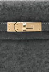 Kelly Elan in Gris Meyer Madame Calfskin with Gold Hardware