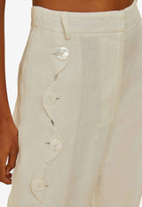 Farm Rio High-Waist Linen Pants Off-white 335844_OFF-WHITE