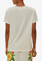 Farm Rio Corazón Tropical Print T-shirt White 336505_WHITE