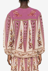 Farm Rio Floral-Embroidered Blouse Multicolor 343978_PRINTED