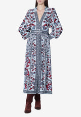 Farm Rio Marcelle Floral Print Midi Dress Multicolor 344002CO/S_FARM-26072