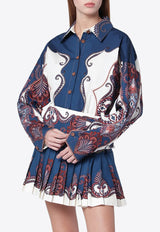 Farm Rio Arabesque Print Long-Sleeved Shirt Multicolor 344003CO/S_FARM-26006