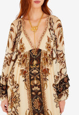 Farm Rio Majestic Garden Ruffled Maxi Dress Multicolor 344140_MULTI COLO