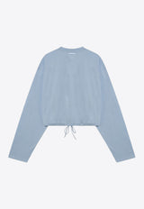 Prada Elastic Hem Long-Sleeved T-shirt Light Blue 34675OOO11CD/Q_PRADA-F0076