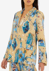 Farm Rio Mystical Notched Lapel Blazer Multicolor 348377_MULTI COLO