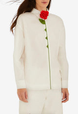 Farm Rio Rosy Long-Sleeved Shirt Off-white 348821_OFF-WHITE