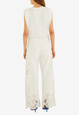 Farm Rio Boho Beauty Richelieu Pants Off-white 349731_OFF-WHITE