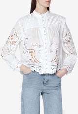 Farm Rio Richelieu Broderie Anglaise Blouse White 351181CO/S_FARM-L0025