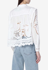 Farm Rio Richelieu Broderie Anglaise Blouse White 351181CO/S_FARM-L0025