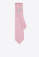 Ferragamo All-Over Whale Print Silk Tie Pink 351251 5 ALICE 784015 PINKPATTBRIGHT