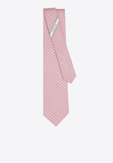Ferragamo All-Over Shark Print Silk Tie Pink 351256 5 ACHILLE 784231 PINKPATTMEDIUM