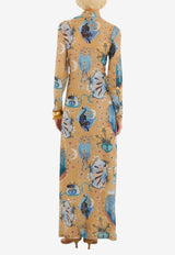 Farm Rio Mystical Printed Midi Dress Multicolor 358025_MULTI COLO