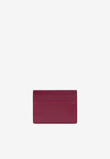 Saint Laurent Stamped Logo Leather Cardholder Fuchsia 370779AAE5K/R_YSL-5870