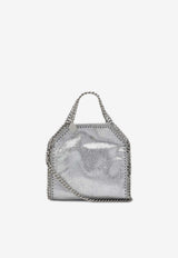 Stella McCartney Tiny Falabella Faux Leather Tote Bag Silver 391698WP0301/S_STELL-8101
