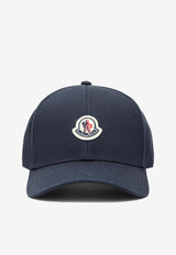 Moncler Logo Patch Baseball Cap Blue 3B0004304863/R_MONCL-778